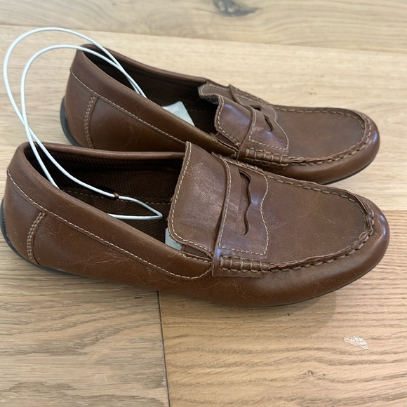 Nordstrom rack penny loafers boys brow 4M NWT - Picture 1 of 5